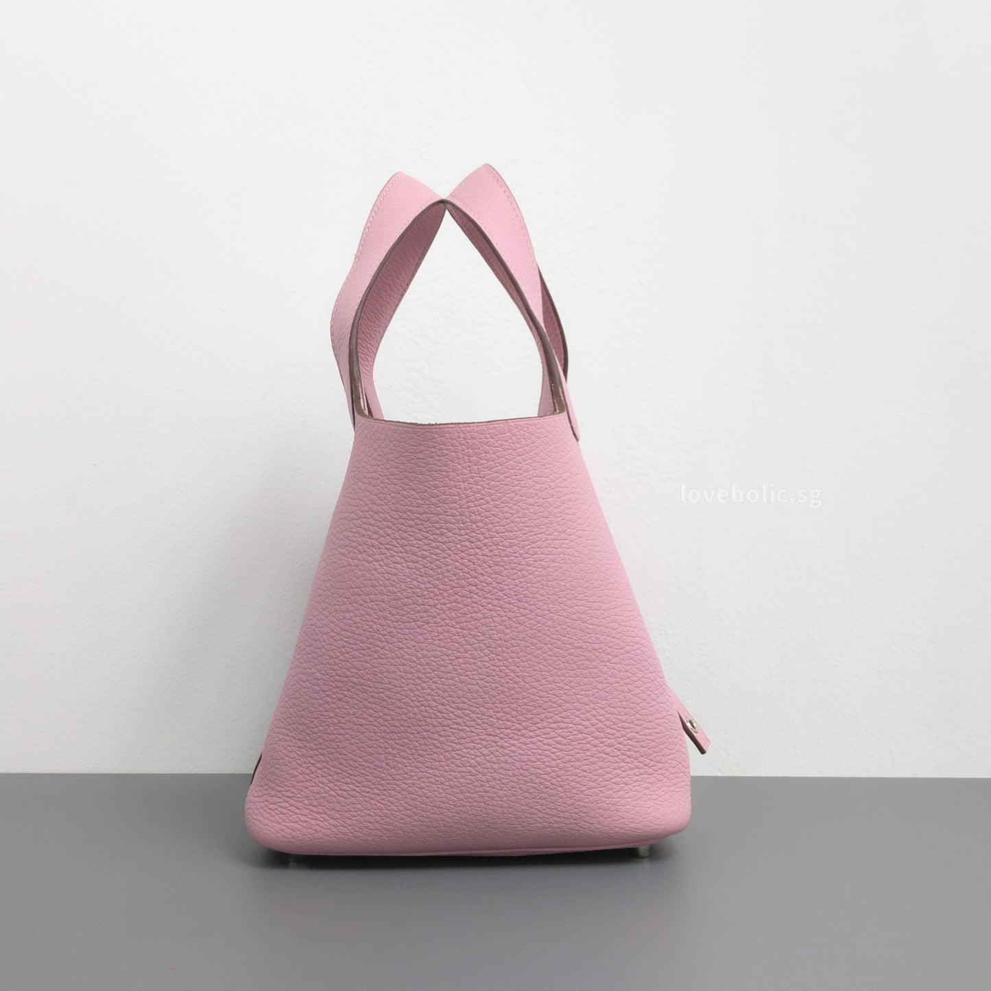 Hermes Picotin Lock 18 Mauve Sylvestre X9 Taurillon Clemence Palladium Hardware-details