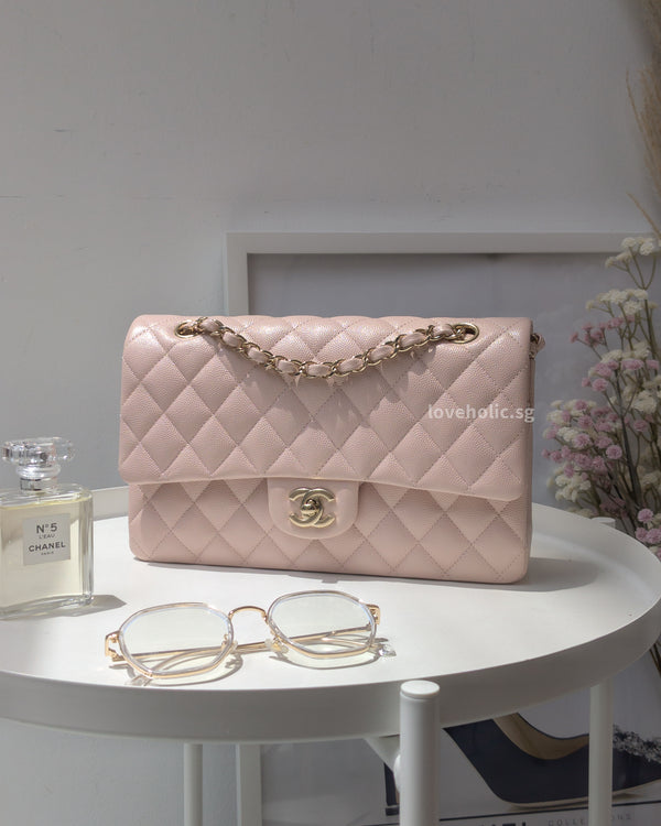 Chanel Classic Flap Medium | 21C Rose Claire Caviar Gold Hardware-main