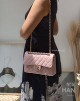 Chanel Classic Flap Small | 22B Sakura Light Pink Caviar Light Gold Hardware-main