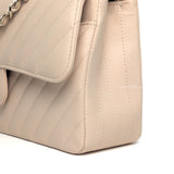 Chanel Classic Flap Chervon Small | 21S Light Beige Caviar Gold Hardware