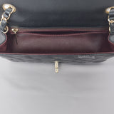 Classic Flap Mini Rectangle | 17B/17C Black Caviar Light Gold Hardware