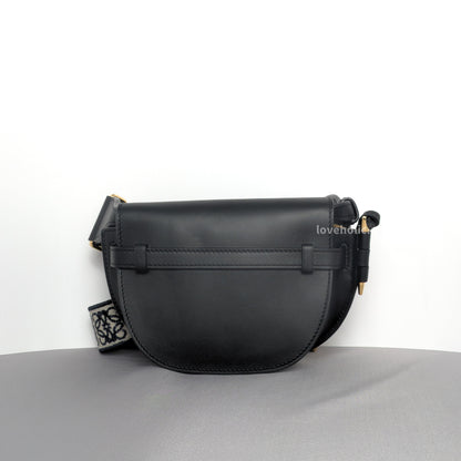 Loewe Gate Mini  | Black Calfskin Gold Hardware-back