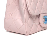 Chanel Classic Flap Mini Square | 16 S Light Pink Lambskin Silver Hardware