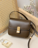 Celine Box Teen | Camel Calfskin Brushed Gold Hardware-main