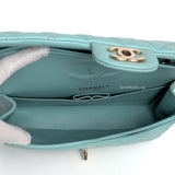 Chanel Classic Flap Medium | 20C Tiffany Blue Caviar Light Gold Hardware