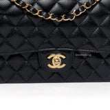 Chanel Classic Flap Medium | Black Caviar Gold Hardware