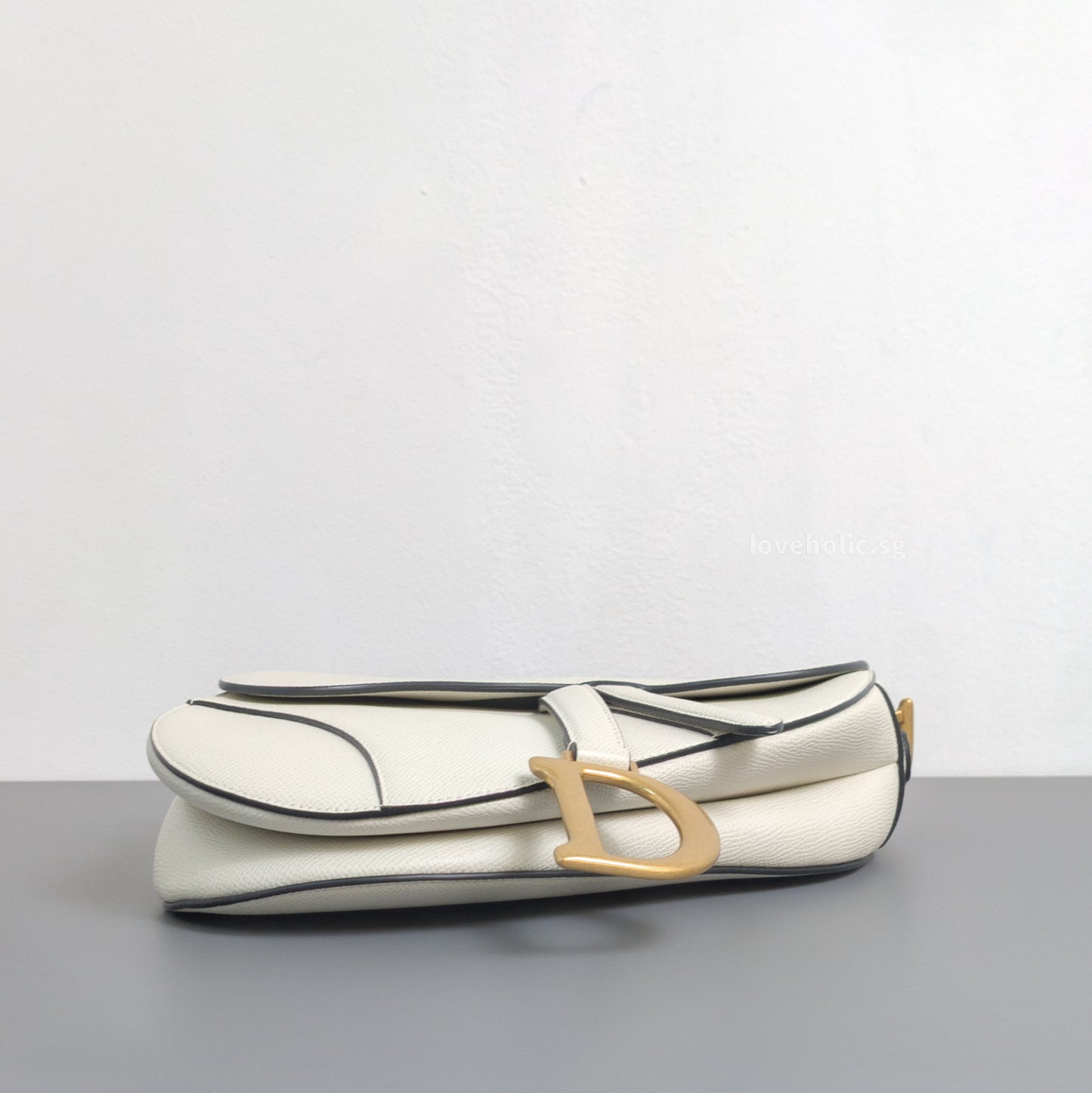 Saddle Small | Latte Calfskin Brushed Gold Hardware