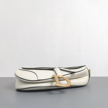 Saddle Small | Latte Calfskin Brushed Gold Hardware