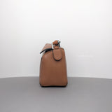 Puzzle Mini | Tan Calfskin Silver Hardware