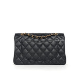 Chanel Classic Flap Small | Black Caviar Gold Hardware-back