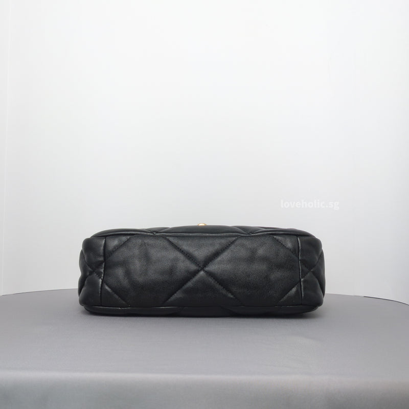 Chanel 19 Small | Black Lambskin Multicolored Hardware
