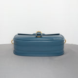 Dior Bobby Medium | Deep Ocean Blue Calfskin Gold Hardware