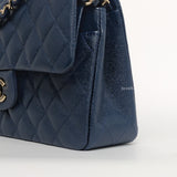 Chanel Classic Flap Small | 19C Navy Blue Caviar Light Gold Hardware