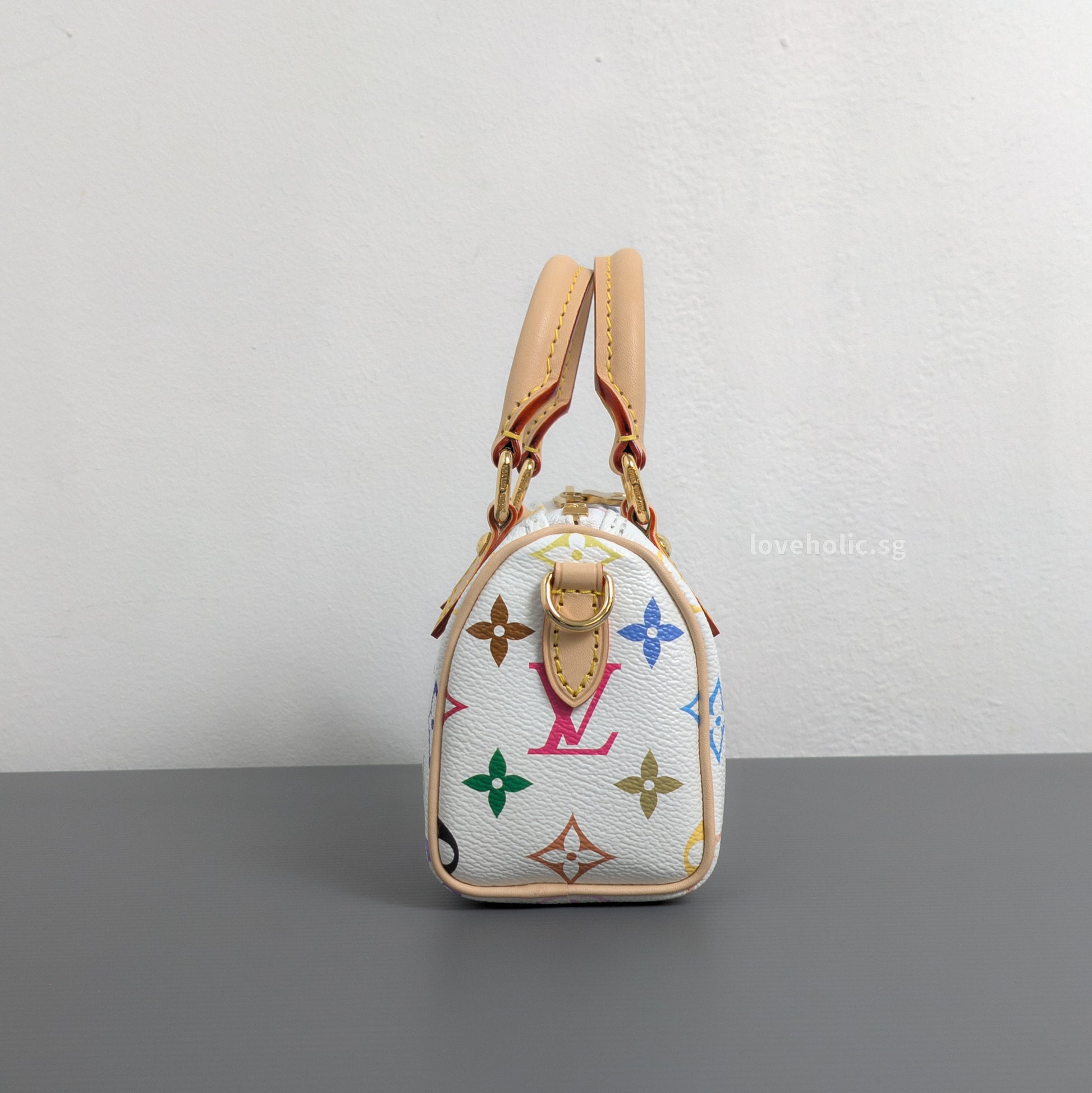 Louis Vuitton x TM Nano Speedy Canvas Gold Hardware-details