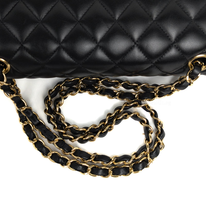 Chanel Classic Flap Medium | Black Lambskin Gold Hardware