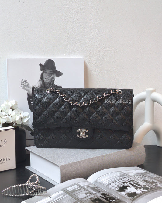 Chanel Classic Flap Medium | Black Caviar Silver Hardware-main