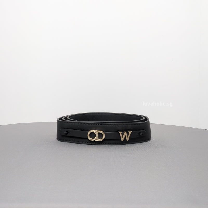 My ABC Lady Dior Small | Ultramatte Black Lambskin Black Hardware