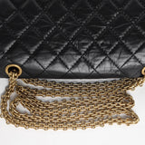 Chanel Reissue 2.55 Small | Black Aged Calfskin Gold Hardware