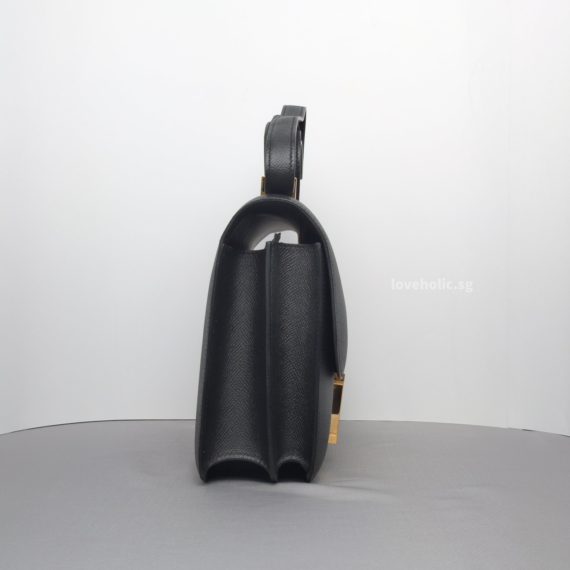 Hermes Constance 24 Black Arson Epsom Gold Hardware-details