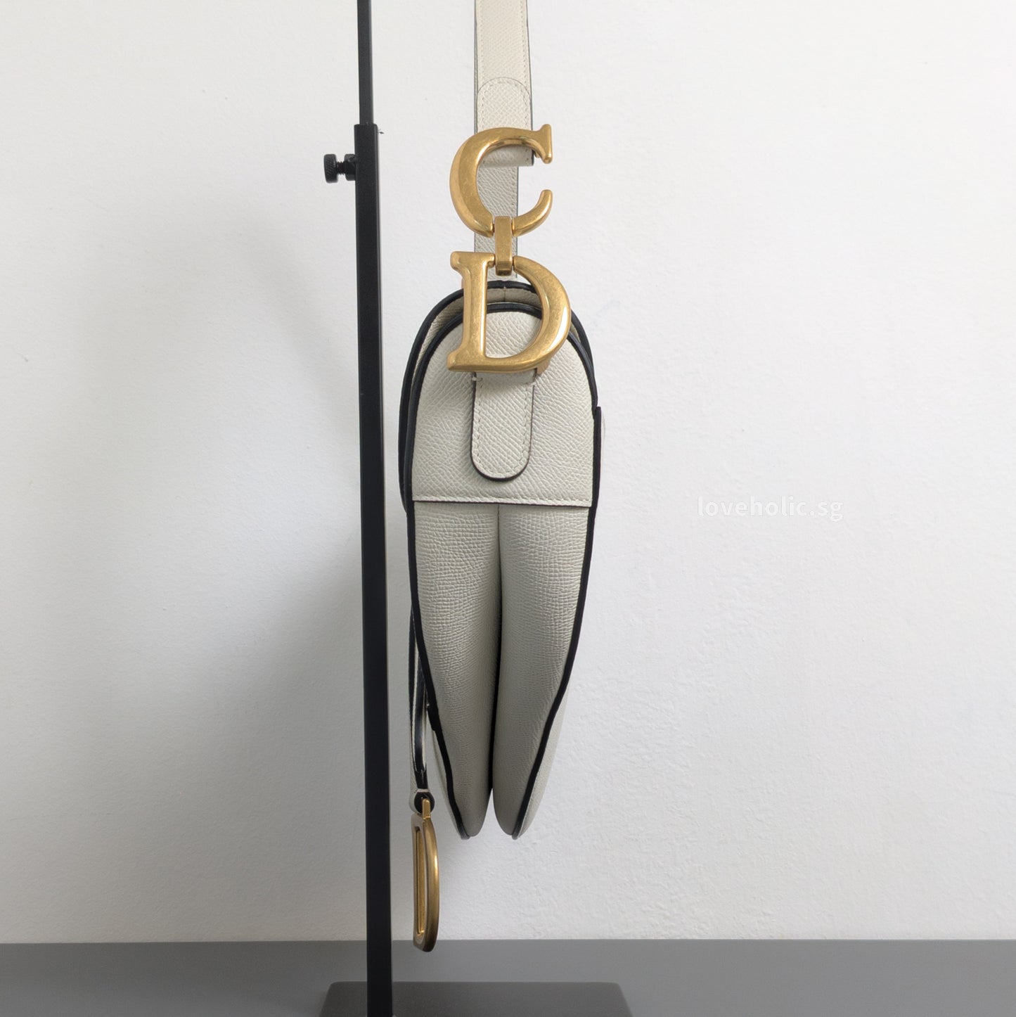 Saddle Small | Latte Calfskin Brushed Gold Hardware