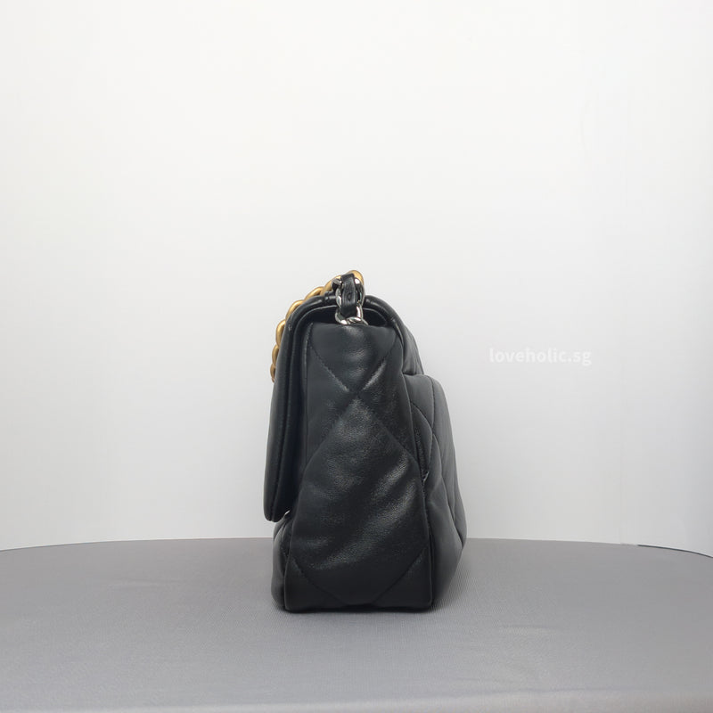 Chanel 19 Small | Black Lambskin Multicolored Hardware