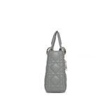 Dior Lady Dior Mini | Grey Lambskin Light Gold Hardware