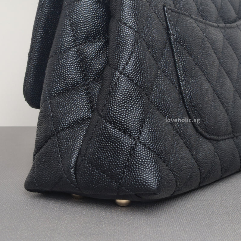 Coco Handle Small | 20K Midnight Blue Caviar Light Gold Hardware