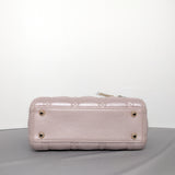 Lady Dior Mini | Pearlescent Lotus Pink Lambskin Light Gold Hardware