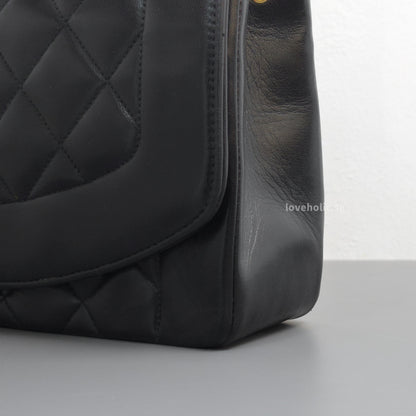 Diana Medium  | Black Lambskin 24K Gold Hardware