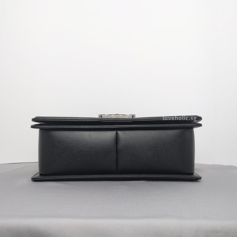 Boy Medium | Black Caviar Ruthenium Hardware