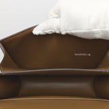 Box Teen | Camel Calfskin Brushed Gold Hardware