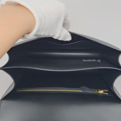 Constance 24 | Black Epsom Gold Hardware