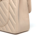 Chanel Classic Flap Chervon Small | 21S Light Beige Caviar Gold Hardware