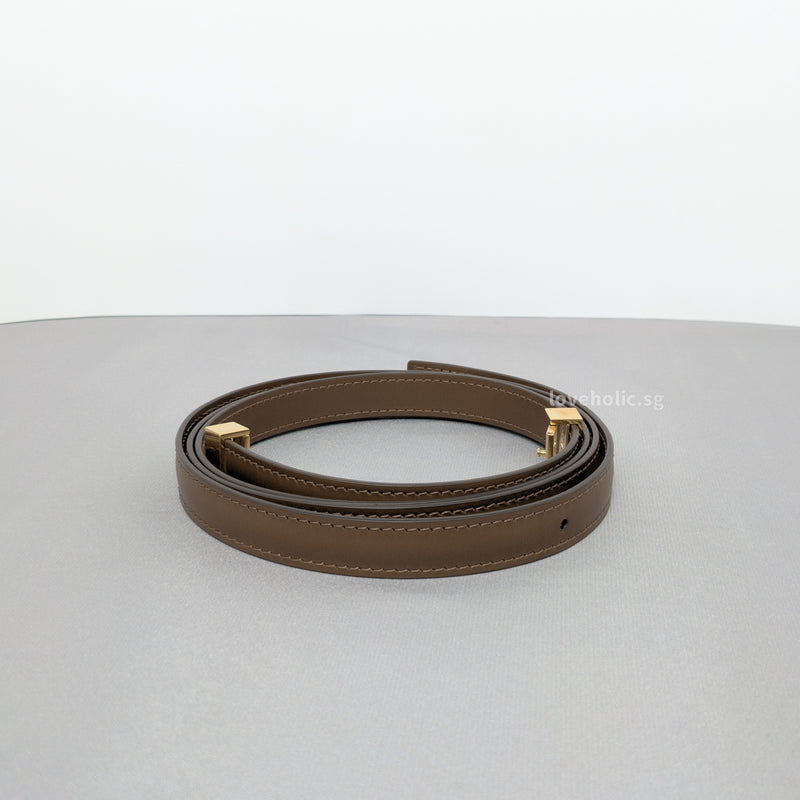 Box Teen | Camel Calfskin Brushed Gold Hardware