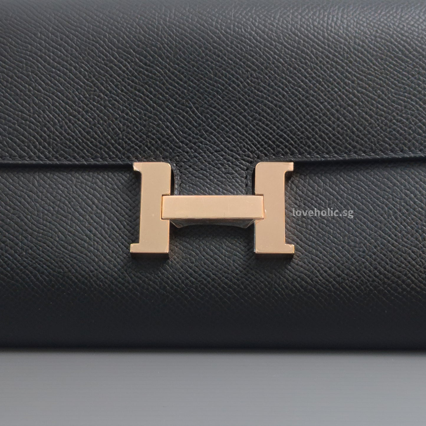 Constance To Go | Black Epsom Rose Gold Hardware