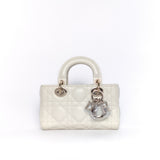 Dior Lady D-Joy Micro | Latte Lambskin Light Gold Hardware-whitebackground