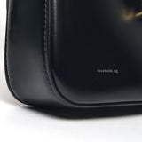 Celine TRIOMPHE Shoulder bag | Black Leather Gold Hardware