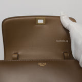 Box Teen | Camel Calfskin Brushed Gold Hardware