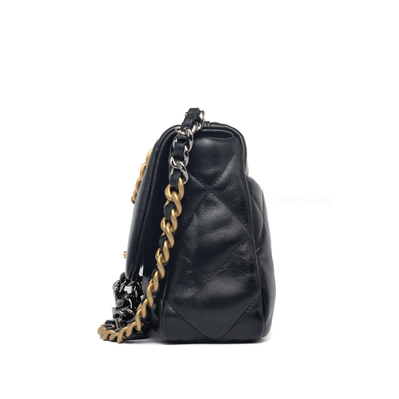 Chanel Chanel 19 Small | Black Lambskin Multicolored Hardware