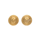 Chanel Vintage Earrings Oversized Clip On |   24K Gold Hardware-modelshots