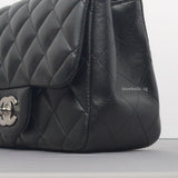 Classic Flap Mini Square | Black Lambskin Silver Hardware