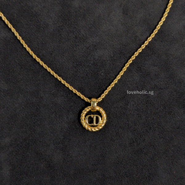 Dior Vintage Necklace  |   Gold Hardware-modelshots