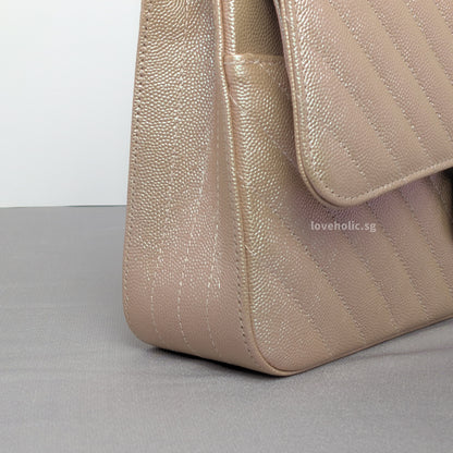 Classic Chevron Medium | 17B Rose Gold Caviar Silver Hardware