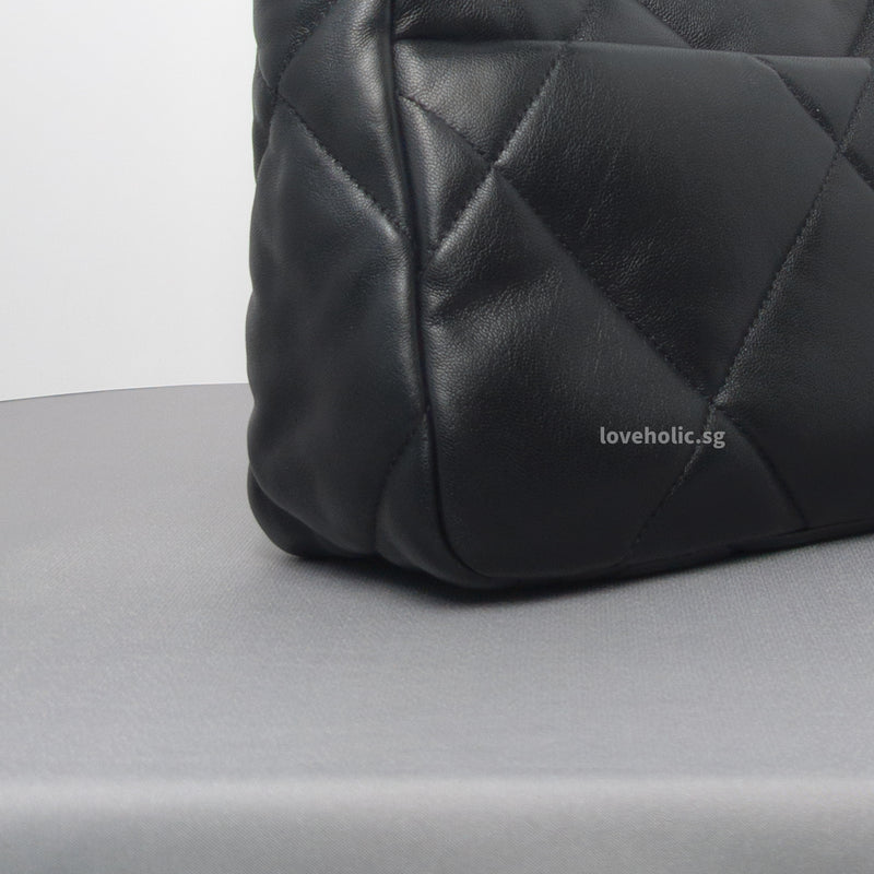Chanel 19 Small | Black Lambskin Multicolored Hardware