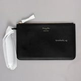 Large Toujours | Black Tweed with White Cannage Motif Light Gold Hardware
