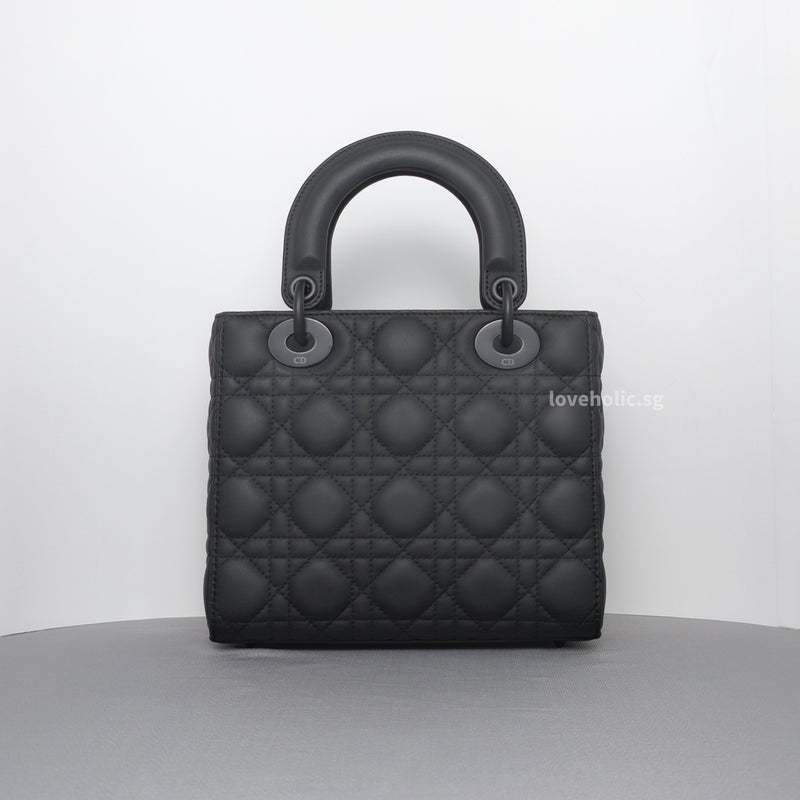 Dior My ABC Lady Dior Small | Ultramatte Black Lambskin Black Hardware-back