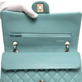 Chanel Classic Flap Medium | 20C Tiffany Blue Caviar Light Gold Hardware