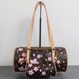 Louis Vuitton LV x TM Takashi Murakami Monogram | Cherry Blossom Canvas Gold Hardware-whitebackground