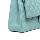 Chanel Classic Flap Medium | 20C Tiffany Blue Caviar Light Gold Hardware