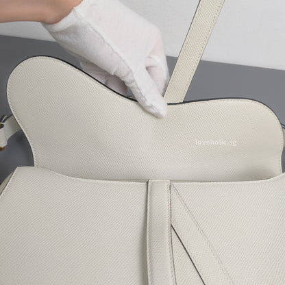 Saddle Small | Latte Calfskin Brushed Gold Hardware